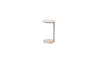 Tast by 4 Seasons Outdoor Vic bijzettafel linen met printed keramiek top 30 cm Ø (H 50)