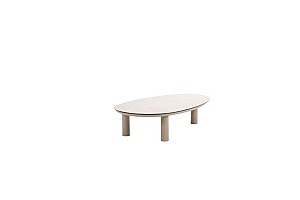 Taste by 4 Seasons Outdoor Nina salontafel latte met printed keramiek top 123 x 73 cm (H 31)