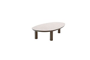 Taste by 4 Seasons Outdoor Nina salontafel terre met printed keramiek top 123 x 73 cm (H 31)