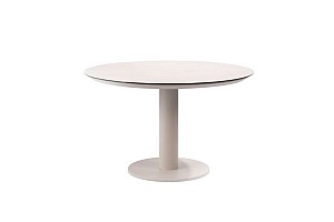 Taste by 4 Seasons Outdoor Sarah eettafel linen met printed keramiek top 120 cm Ø