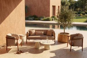4 Seasons Outdoor Coral loungeset spicy