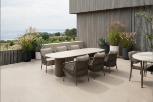 4 Seasons Outdoor Luco low dining set mocca