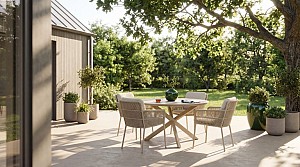 Taste by 4 Seasons Outdoor Maya dining set latte