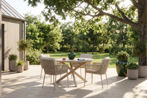 Taste by 4 Seasons Outdoor Maya dining set latte