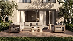 4 Seasons Outdoor Metropolitan modulaire loungeset mocca