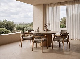 Taste by 4 Seasons Outdoor Milou dining set rustic teak