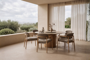 Taste by 4 Seasons Outdoor Milou dining set rustic teak