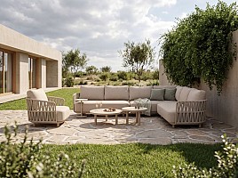 Taste by 4 Seasons Outdoor Santino modulaire loungeset latte