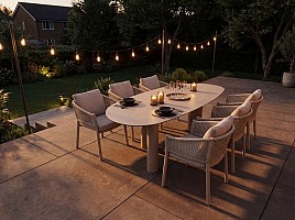 Taste by 4 Seasons Outdoor Virello dining set latte
