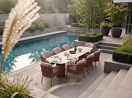 4 Seasons Outdoor Vista dining set spicy