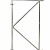 Verstelbaar stalen poortframe 100 x 155 cm, vuurverzinkt.*