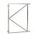 Verstelbaar stalen poortframe 150 x 155 cm, vuurverzinkt.*