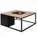 Cosiloft 100 black frame / teak top