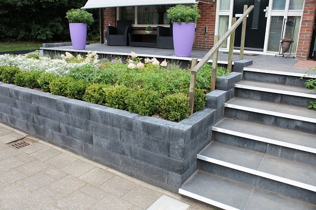 ++ Patioblok Antraciet 60x15x15cm strak