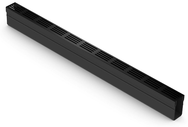 ++ ACO Slim-Line met zwart alu rooster 100