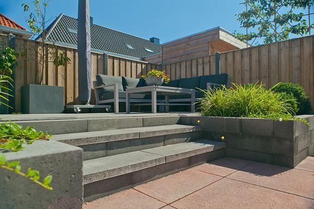 Patioblok strak 30x10x12 cm Antraciet *