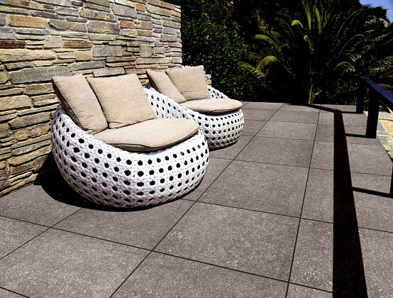 GeoCeramica® 60x60x4  BB stone  Dark Grey*
