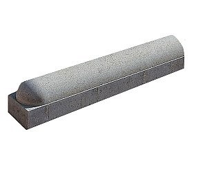 Stootband 18x20x100 voet8 1x afg grijs *