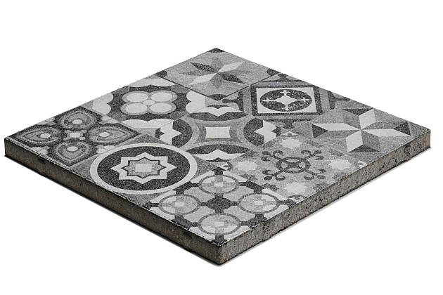 GeoProArte® Mosaic 60x60x4 Md Grey Deco * UITLOPEND