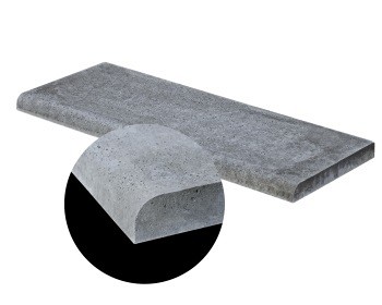 Oud Hollandse zwembadrand 100X40X5 cm Grijs *