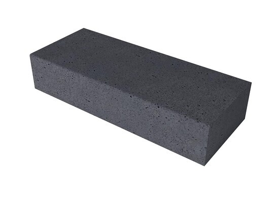 Oud Hollandse halve traptrede 50X40X20 cm Antraciet *