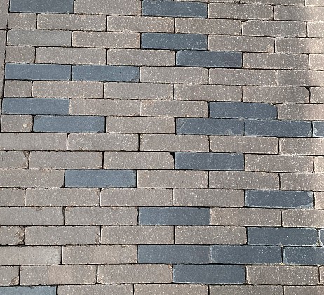 Gebakken waalformaat 20x5x8 cm Copper, onbezand getrommeld (98 per m2)