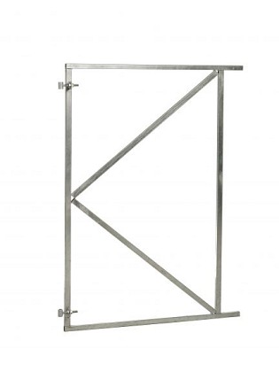Verstelbaar stalen poortframe 120 x 155 cm, vuurverzinkt.*