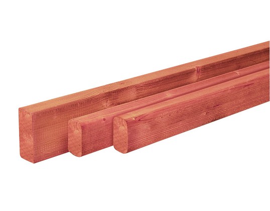 Douglas geschaafde regel 4,5 x 7,0 x 250 cm, onbehandeld.*