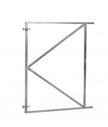 Verstelbaar stalen poortframe 150 x 155 cm, vuurverzinkt.*
