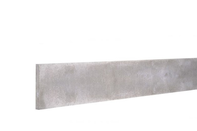 Betonplaat stampbeton 25 x 3,5 x 184 cm, grijs.*