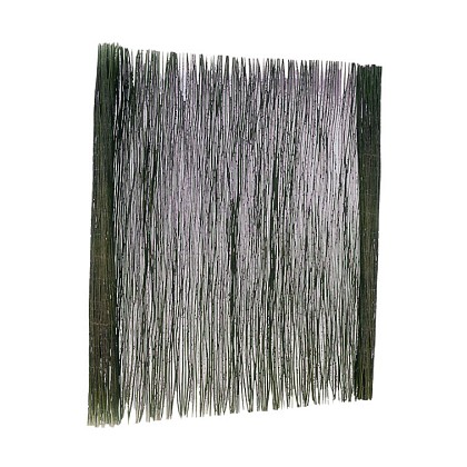 Wilgentenenmat, 1 stengel dik, met staaldraad gevlochten 200 x 200 cm.*