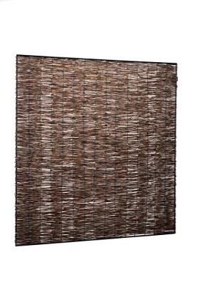 Wilgentenenscherm fijn, met ijzeren frame, 90 x 180 cm.*