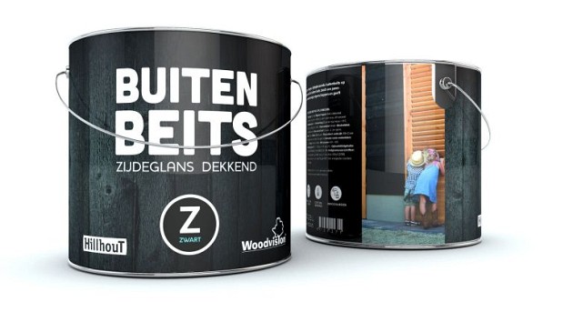 Douglas buiten beits 2,5 liter, grijs RAL 7037.*