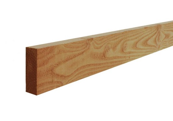 Douglas fijnbezaagde gording 7,5 x 17,5 x 500 cm, groen geïmpregneerd.*