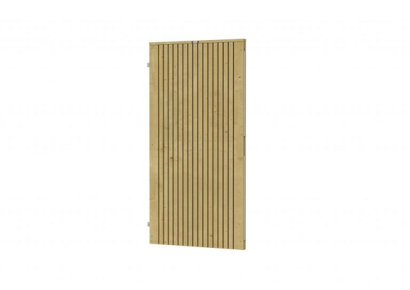 Tuindeur verticaal Elan 100 Excellent op verstelbaar stalen frame, 99 x 190 cm linksdraaiend, groen 