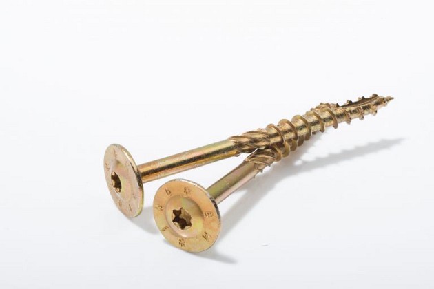 Gebintschroef 8 x 200 mm, geelverzinkt inclusief T40 bitje, doos à 25 st.*