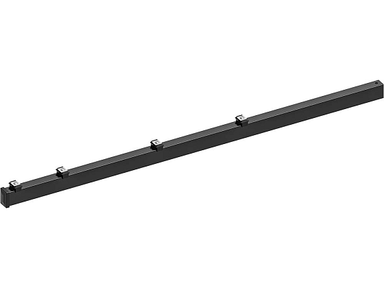 Hillfence metalen paal, inclusief aansluitingset en afdekkap, 6 x 4 x 160 cm, zwart.*