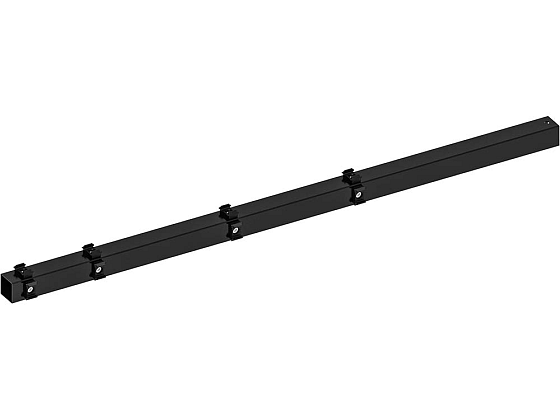 Hillfence metalen hoekpaal, inclusief aansluitingset en afdekkap, 6 x 6 x 160 cm, zwart.*