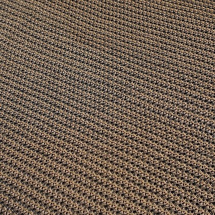 Strak schaduwdoek HPDE 292 x 292 cm, incl. bevestigingsmaterialen, bruin. T.b.v. Pergola 300 x 300 c