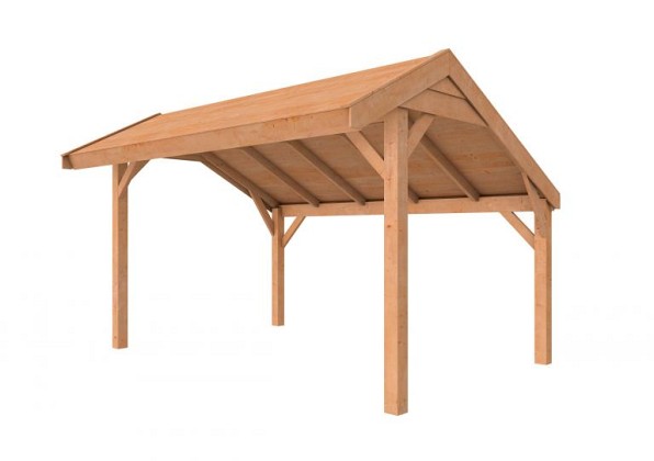 Douglasvision kapschuur Comfort 400 x 250 cm, kleurloos geïmpregneerd.*