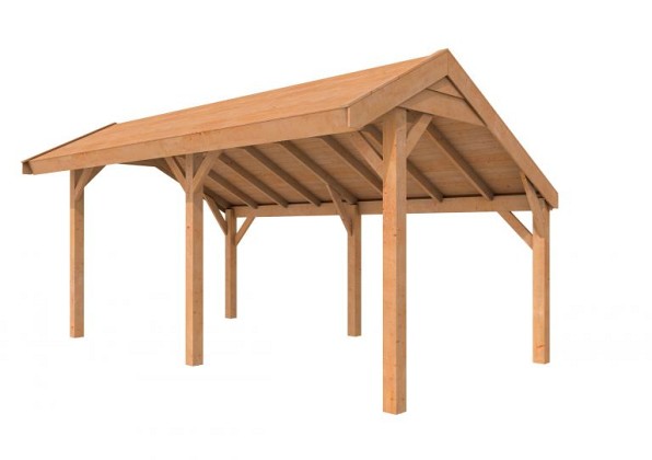 Douglasvision kapschuur Comfort 500 x 250 cm, kleurloos geïmpregneerd.*