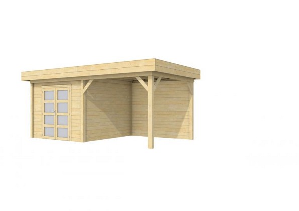 Vuren Topvision Bosuil, 300 x 300 en luifel 300 cm, onbehandeld.*