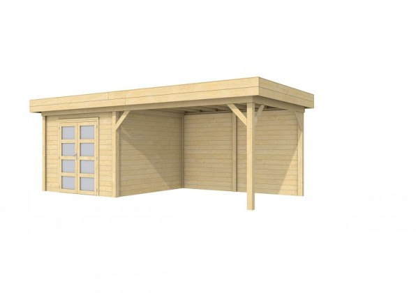 Vuren Topvision Bosuil, 300 x 300 en luifel 400 cm, onbehandeld.*