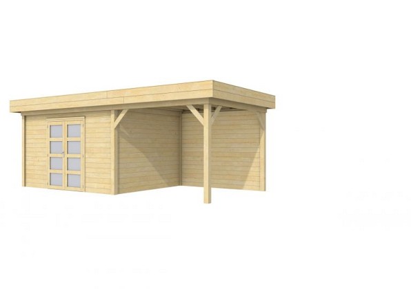 Vuren Topvision Parelhoen, 400 x 300 en luifel 300 cm, onbehandeld.*