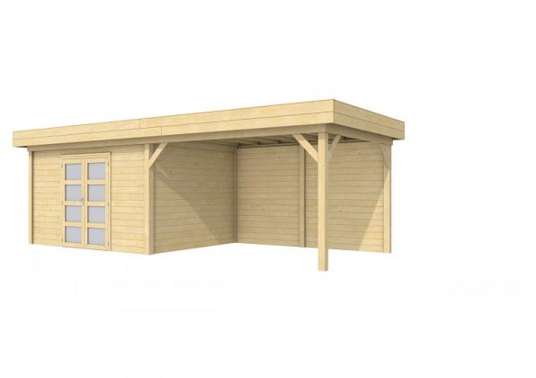 Vuren Topvision Parelhoen, 400 x 300 en luifel 400 cm, onbehandeld.*