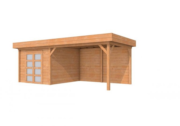 Douglas Topvision Roek, 298 x 298 en luifel 400 cm, onbehandeld.*