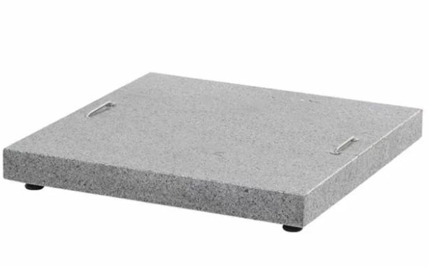 4 Seasons Outdoor Granite parasolvoet - Anthracite 125kg - rechte hoeken