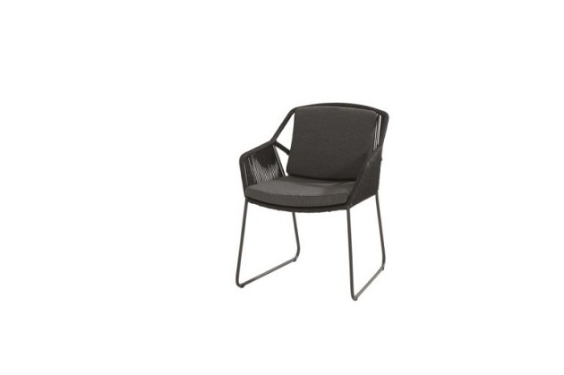 4 Seasons Outdoor Accor dining stoel antraciet incl. kussens - SHOWROOMMODEL