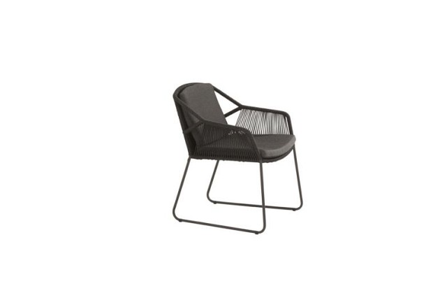 4 Seasons Outdoor Accor dining stoel antraciet incl. kussens - SHOWROOMMODEL
