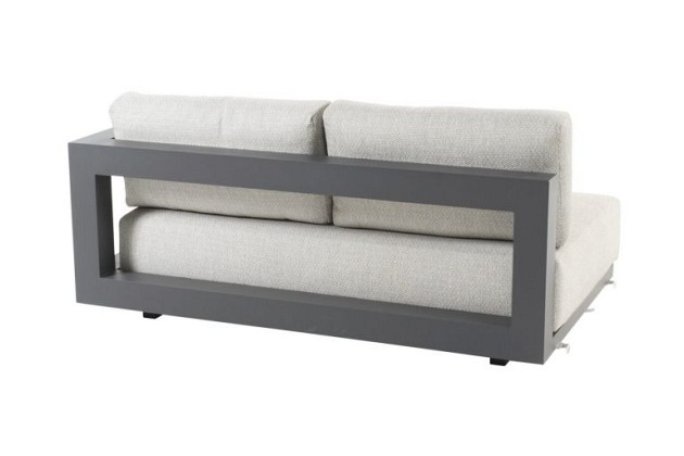 4 Seasons Outdoor Metropolitan 2.5-zits loungebank antraciet armleuning links OP=OP